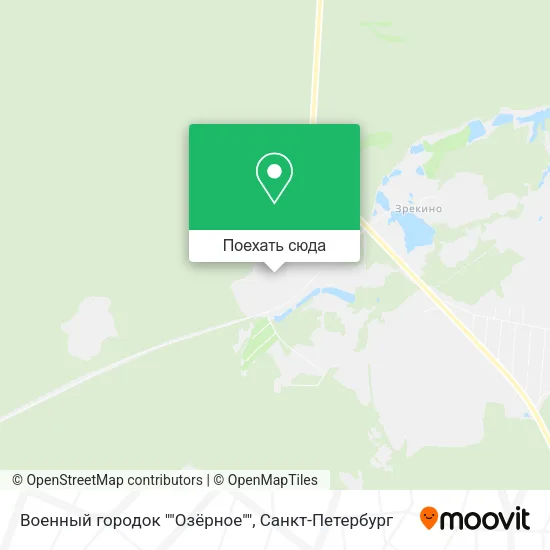 Карта Военный городок ""Озёрное""