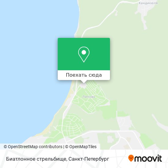 Карта Биатлонное стрельбище