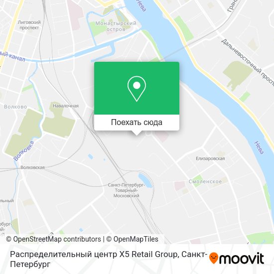 Карта Распределительный центр X5 Retail Group