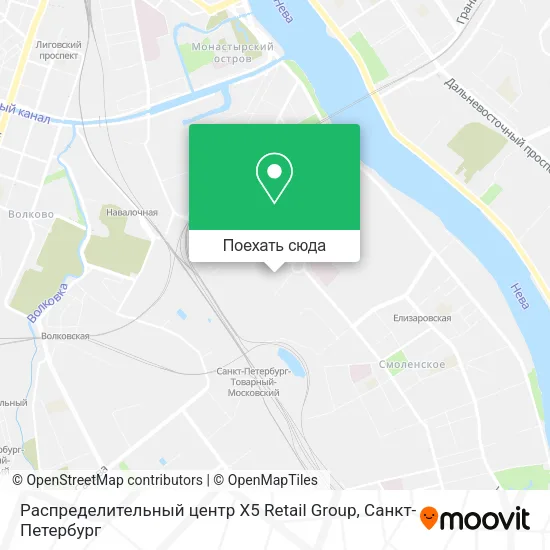 Карта Распределительный центр X5 Retail Group