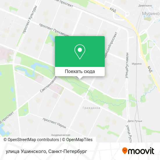 Карта улица Ушинского