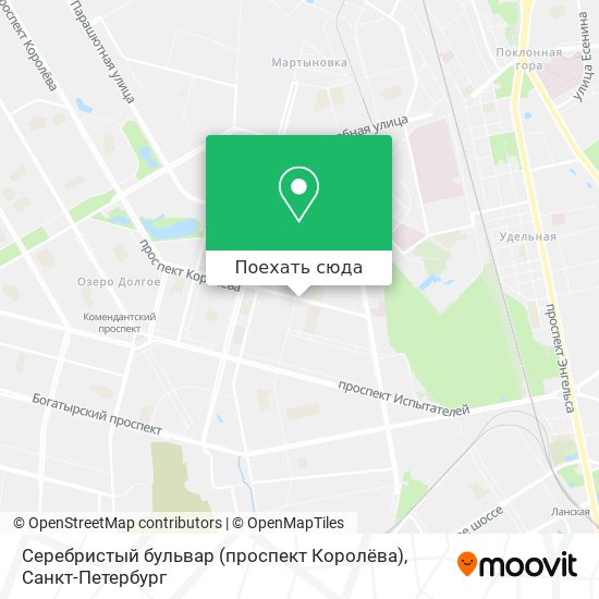 Карта Серебристый бульвар (проспект Королёва)
