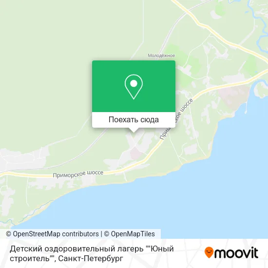 Карта Детский оздоровительный лагерь ""Юный строитель""