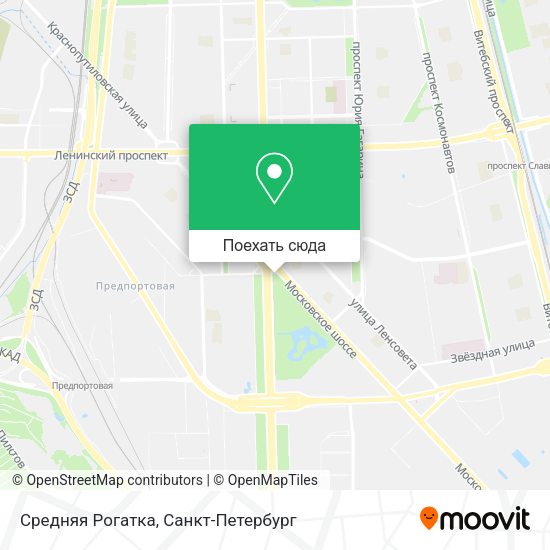 Карта Средняя Рогатка