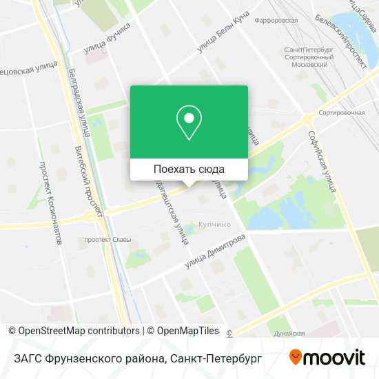 Карта ЗАГС Фрунзенского района
