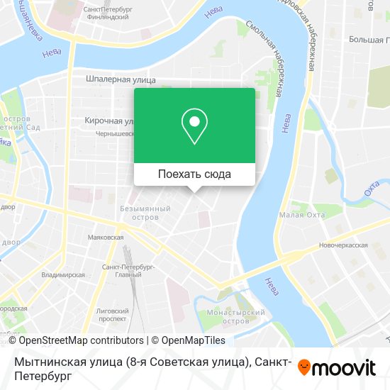 Карта Мытнинская улица (8-я Советская улица)