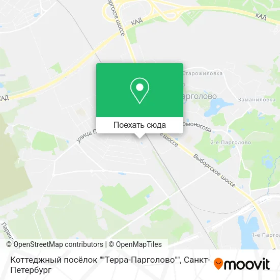 Карта Коттеджный посёлок ""Терра-Парголово""