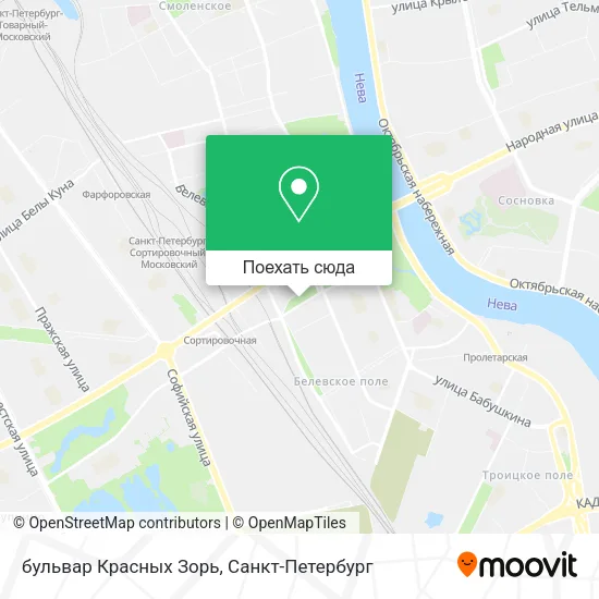 Карта бульвар Красных Зорь