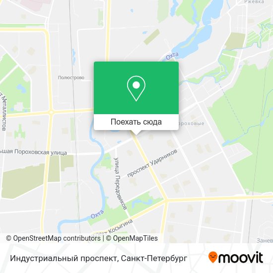 Карта Индустриальный проспект