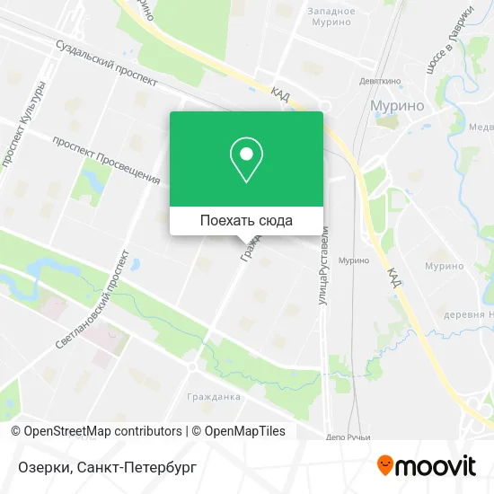 Карта Озерки