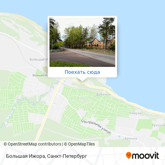 Карта Большая Ижора
