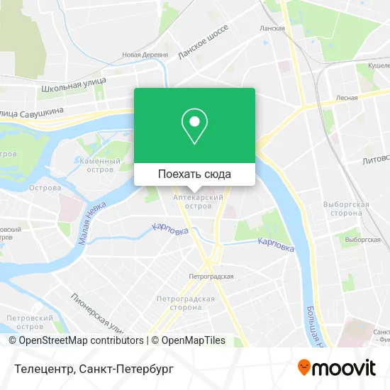 Карта Телецентр