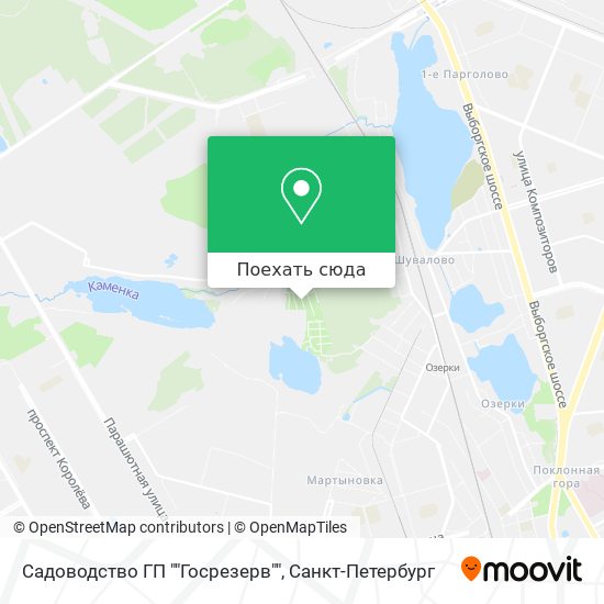 Карта Садоводство ГП ""Госрезерв""