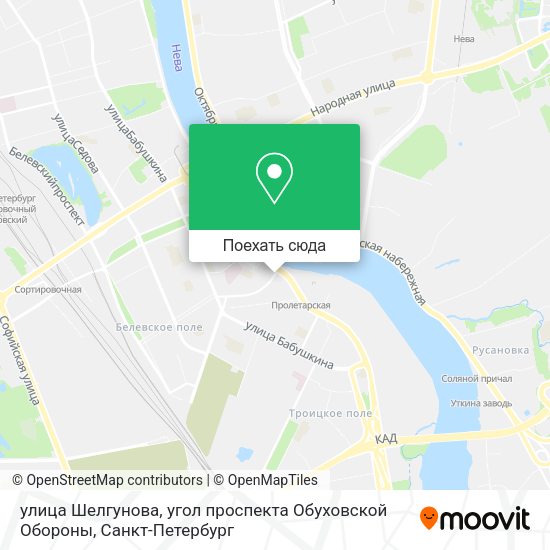 Карта улица Шелгунова, угол проспекта Обуховской Обороны