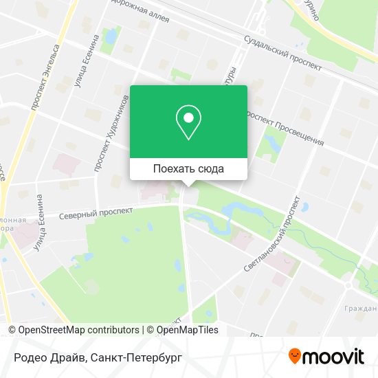 Карта Родео Драйв