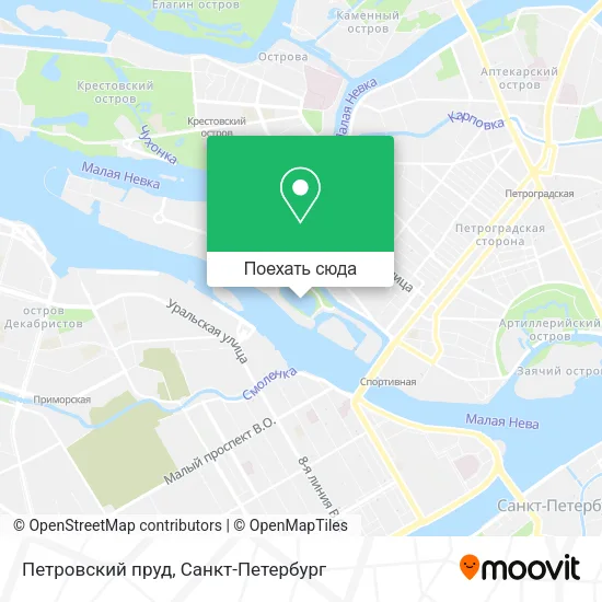 Карта Петровский пруд