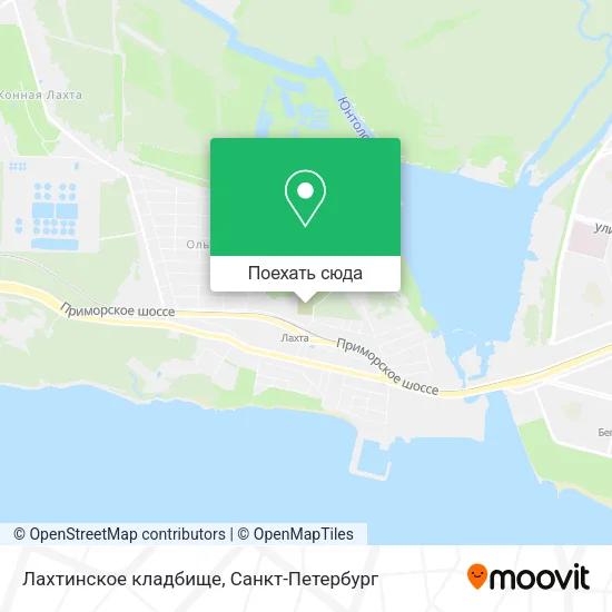 Карта Лахтинское кладбище