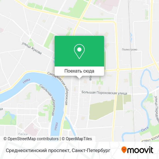 Карта Среднеохтинский проспект