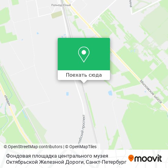 Карта Фондовая площадка центрального музея Октябрьской Железной Дороги