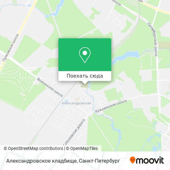 Карта Александровское кладбище