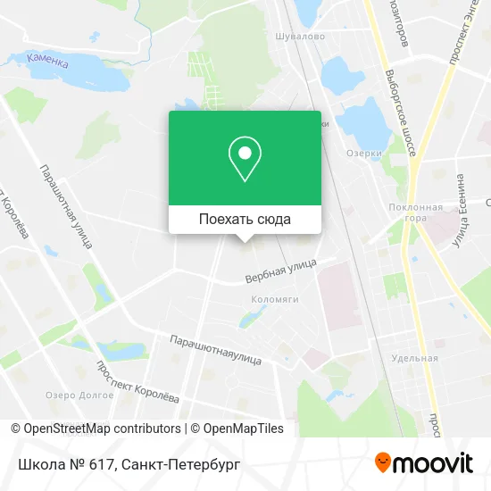 Карта Школа № 617