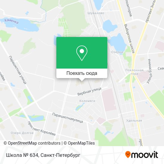 Карта Школа № 634