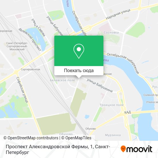 Карта Проспект Александровской Фермы, 1