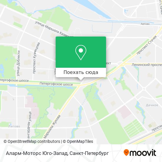 Карта Аларм-Моторс Юго-Запад