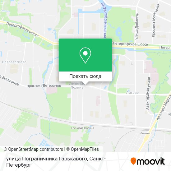 Карта улица Пограничника Гарькавого