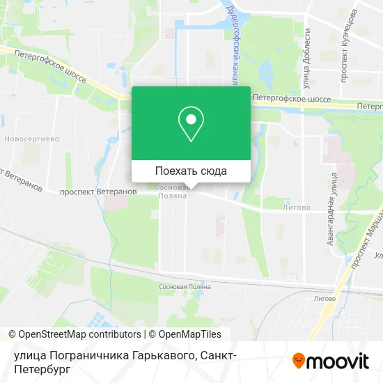Карта улица Пограничника Гарькавого