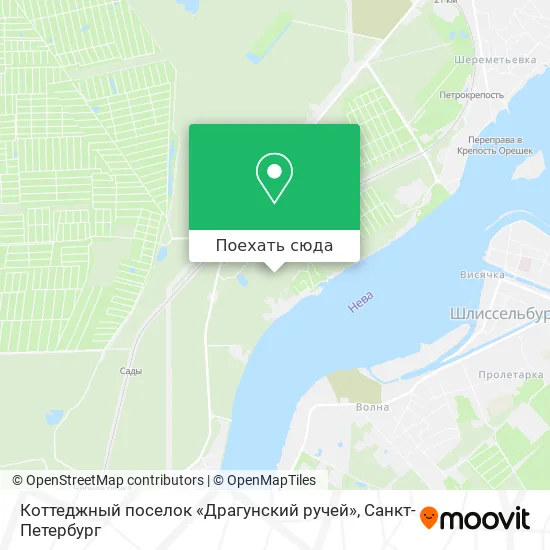 Карта Коттеджный поселок «Драгунский ручей»