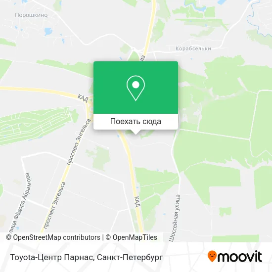 Карта Toyota-Центр Парнас