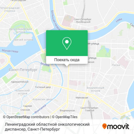 Карта Ленинградский областной онкологический диспансер