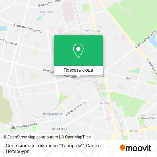 Карта Cпортивный комплекс ""Газпром""