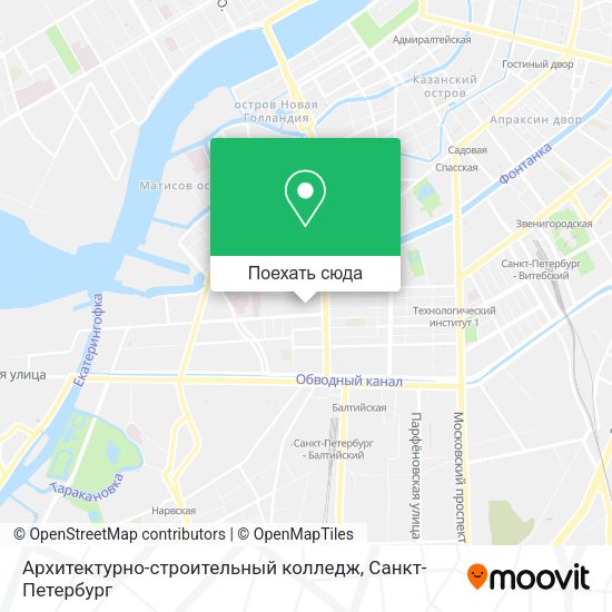 Карта Архитектурно-строительный колледж