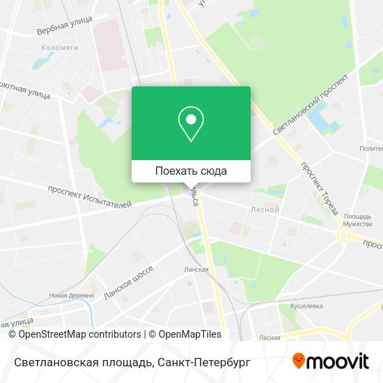 Карта Светлановская площадь