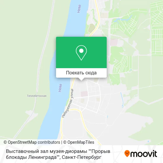 Карта Выставочный зал музея-диорамы ""Прорыв блокады Ленинграда""
