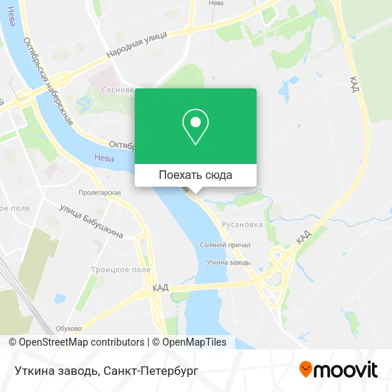 Карта Уткина заводь