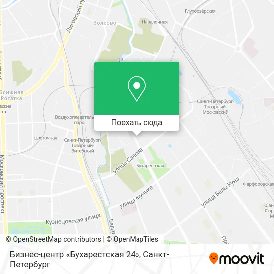 Карта Бизнес-центр «Бухарестская 24»