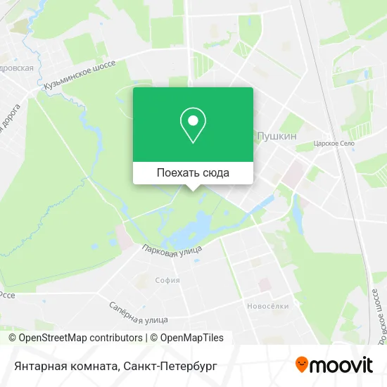 Карта Янтарная комната