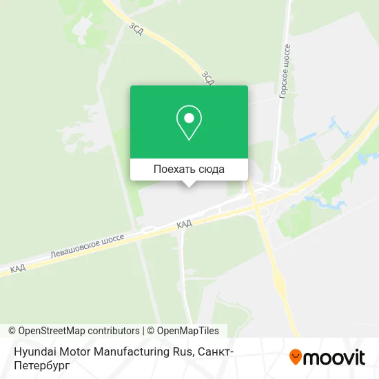 Карта Hyundai Motor Manufacturing Rus