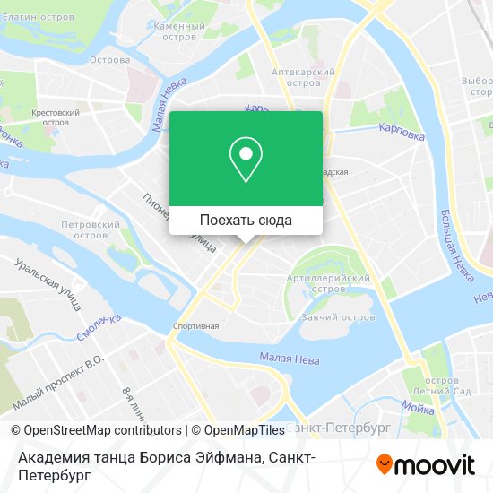 Карта Академия танца Бориса Эйфмана