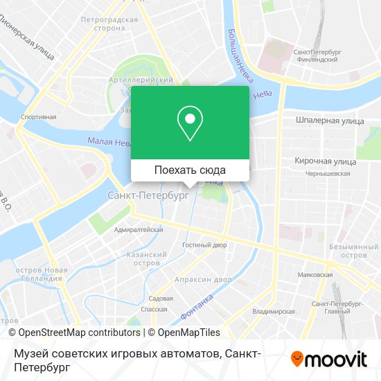 Карта Музей советских игровых автоматов