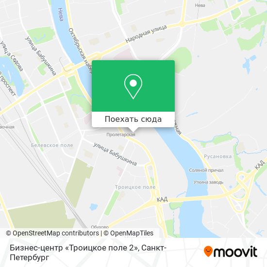 Карта Бизнес-центр «Троицкое поле 2»