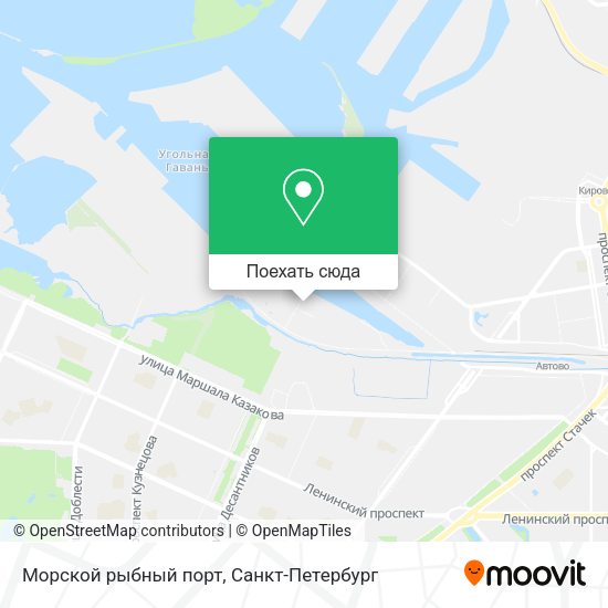Карта Морской рыбный порт
