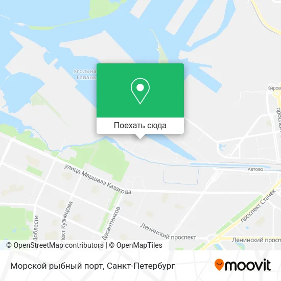 Карта Морской рыбный порт