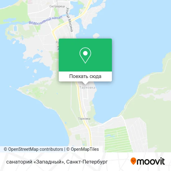Карта санаторий «Западный»