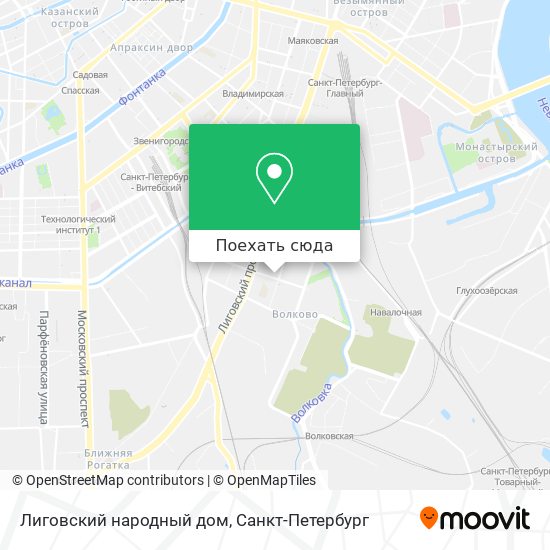 Карта Лиговский народный дом