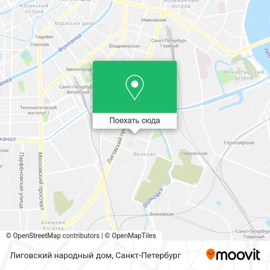 Карта Лиговский народный дом