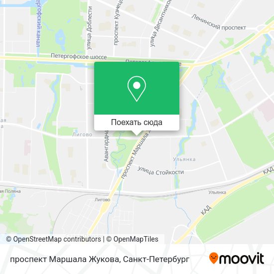 Карта проспект Маршала Жукова